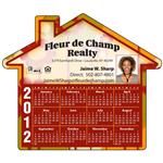 SLC106 4" x 4 1/2" House Repositionable Adhesive Sticker With Custom Imprint